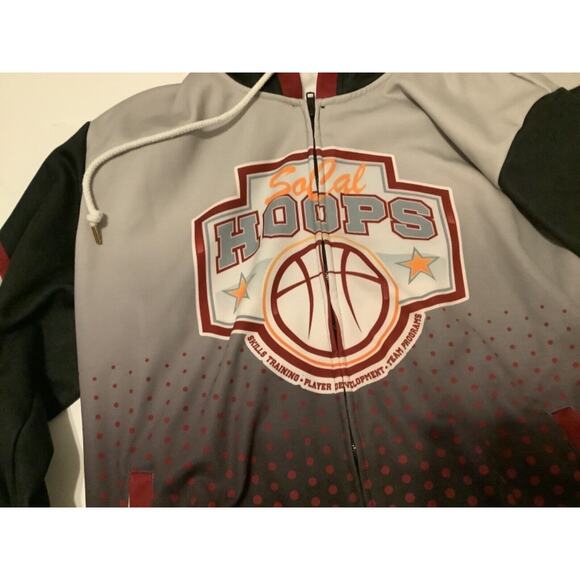 SOCAL Hoops Basketball Hoodie Sweatshirt Youth M Full Zip - Picture 6 of 15